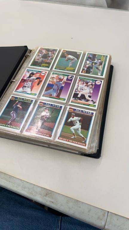 Binder with Spirts Trading Cards