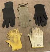 (5) Pairs of Men’s Work Gloves