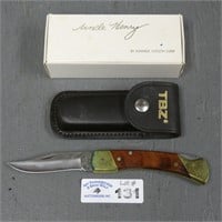 Schrade Uncle Henry LB-7 Knife, Sheath & Box