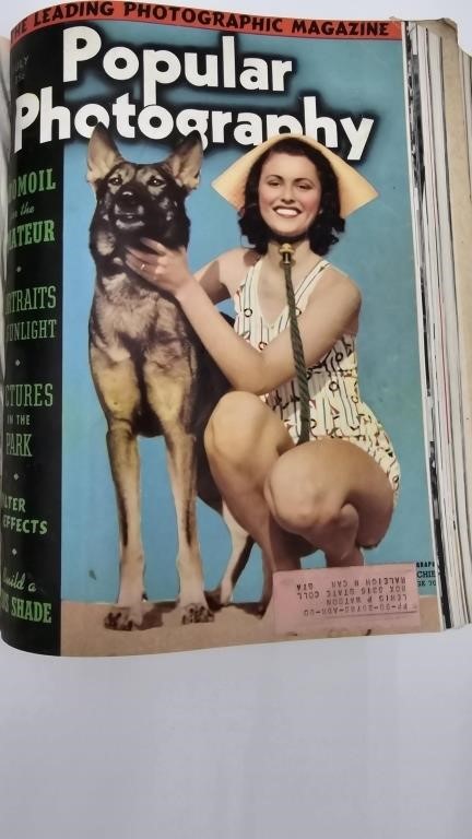1939 Popular Photography Magazine Bound Hardback