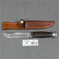 Early Case Fixed Blade Hunting Knife w/ Sheath
