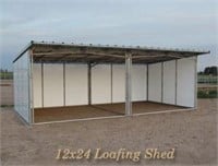 Noble 12x 24 Open Front Shelter