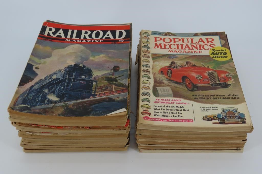 Popular Mechanic & Railroad Magazines