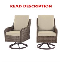 Windsor Wicker Swivel Chair  BARE cushion (2-Pack)