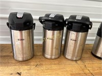 3 Bunn Insulated Coffee Dispensers