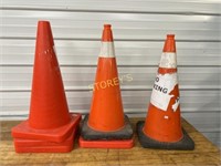 6 LG Orange Safety / Cons. Cones - 28"