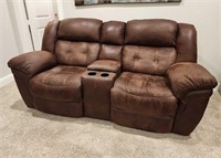 Super Soft Reclining Brown Sofa