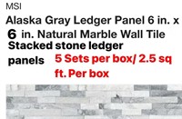 Alaska Gray Ledger Panel