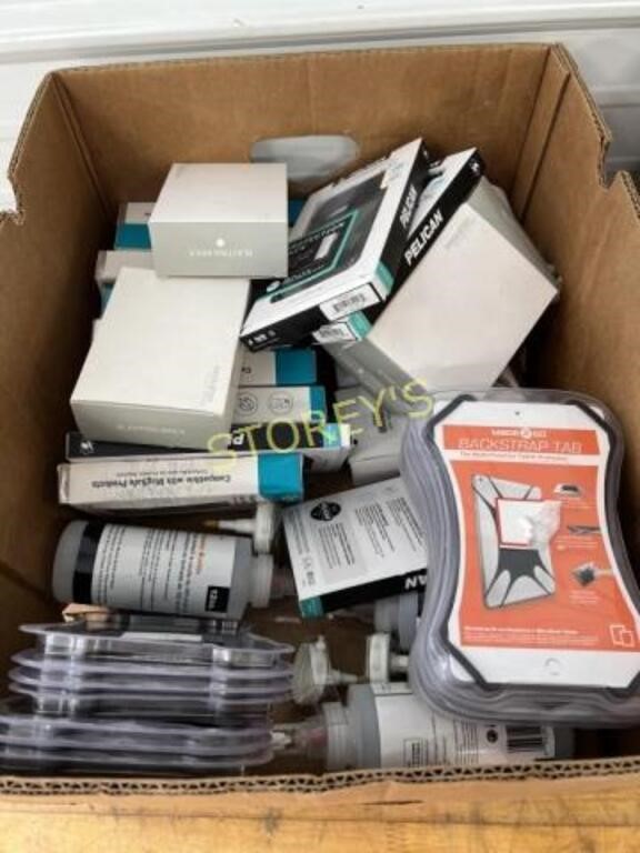 Box of Phone Cases & Blackstrap Tabs