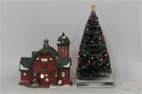 Christmas Village and Town Tree