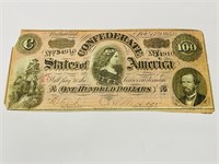 1861 Confederate $100 Richmond
