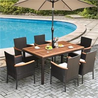 FM6539 Set of 6 Outdoor Dining Chairs