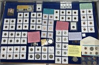 90+ Collectable Coins, Bills, Gemstone, Foreign,