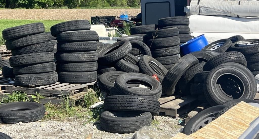 Large Lot Tires, Some Wheels/Rims *assorted