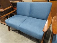 MCM ARMED LOVE SEAT WITH PADDED SEAT