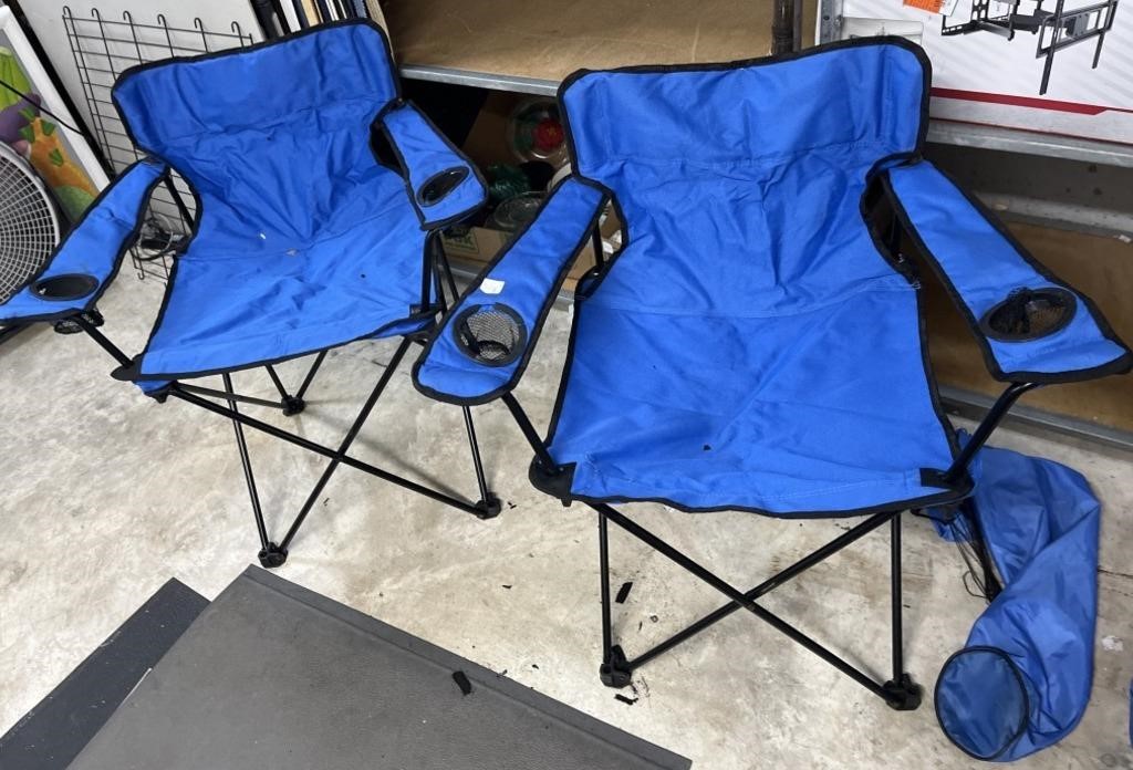 Pair Of Folding Camp Chairs