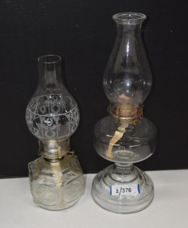 Two Vintage Oil Lamps