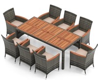 FM6540 Set of 8 Outdoor Dining Chairs