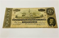 1864 Confederate $20 Richmond