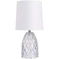 FM6610 Mini Glass Table Lamp with Shade 12.75"