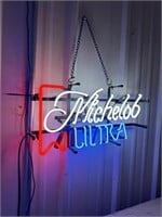 17"x14" Michelob Ultra Beer Real Glass Neon Sign,