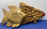 Wooden Art Fish 2 Pcs
