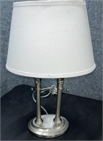 Column Style Dual Light Table Lamp 
Height 21”