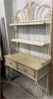 Coastal Look Bakers Rack , 2 Pull Out Drawers