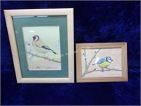 Two Signed Framed Avian Watercolors