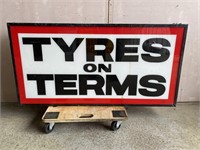 Tyres on Terms light box untested approx