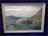 Signed Watercolor Framed Under Glass by Listed