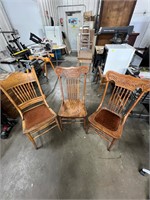 3 Wooden Dinning Room Chairs