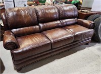 Leather Sofa 88"l