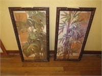 Home Interior Bamboo & Plant Picture 14x26