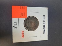 1868 Shield Nickel Rare