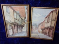 Two Framed Watercolors, Signed