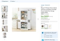 N6602  FCH Ktaoxn Pantry Cabinet, 72", White