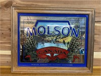 MOLSON BEER ALE MIRRORED SIGN