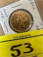 1882 TEN DOLLAR GOLD PIECE