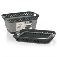 FM6551 25" Slim Collapsible Plastic Laundry Basket