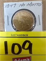 1847 TEN DOLLAR GOLD PIECE