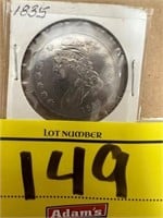 1835 CAPPED BUST 50 CENT PIECE