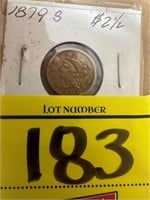 1879-S 2 1/2 DOLLAR GOLD PIECE