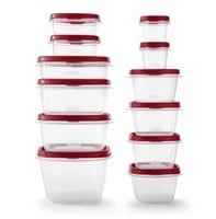 N6627  Rubbermaid Food Storage Containers, 24 Pcs