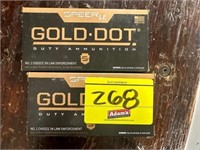 (2) GOLD DOT, 45 AUTU 200 GRAIN BULLETS