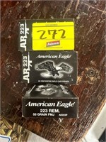 (3) AMERICAN EAGLE 223 REM. 55 GRAIN BULLETS