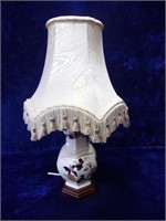 Boudoir Lamp with Silk Shade - Rewire