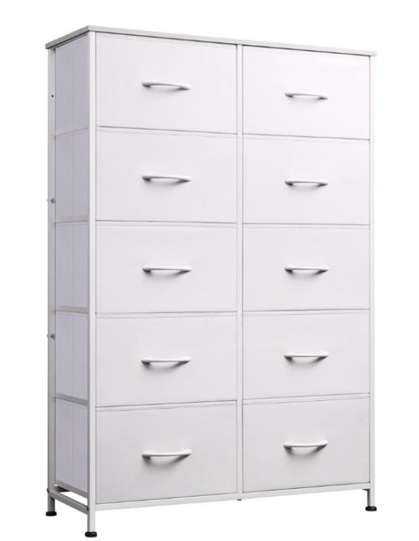 WLIVE Tall Dresser for Bedroom with 10 Drawers,
