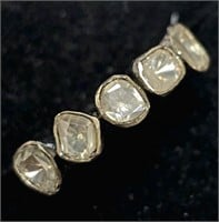 $500 Silver Antique Custom Design Falt Diamond In