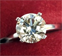 $4200 14K  Lab Diamond 1.65Ct,Vs,Kl Ring